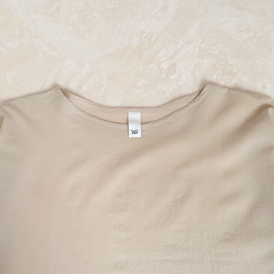 【美品】yoli simple wide blouse ブラウス ベージュ