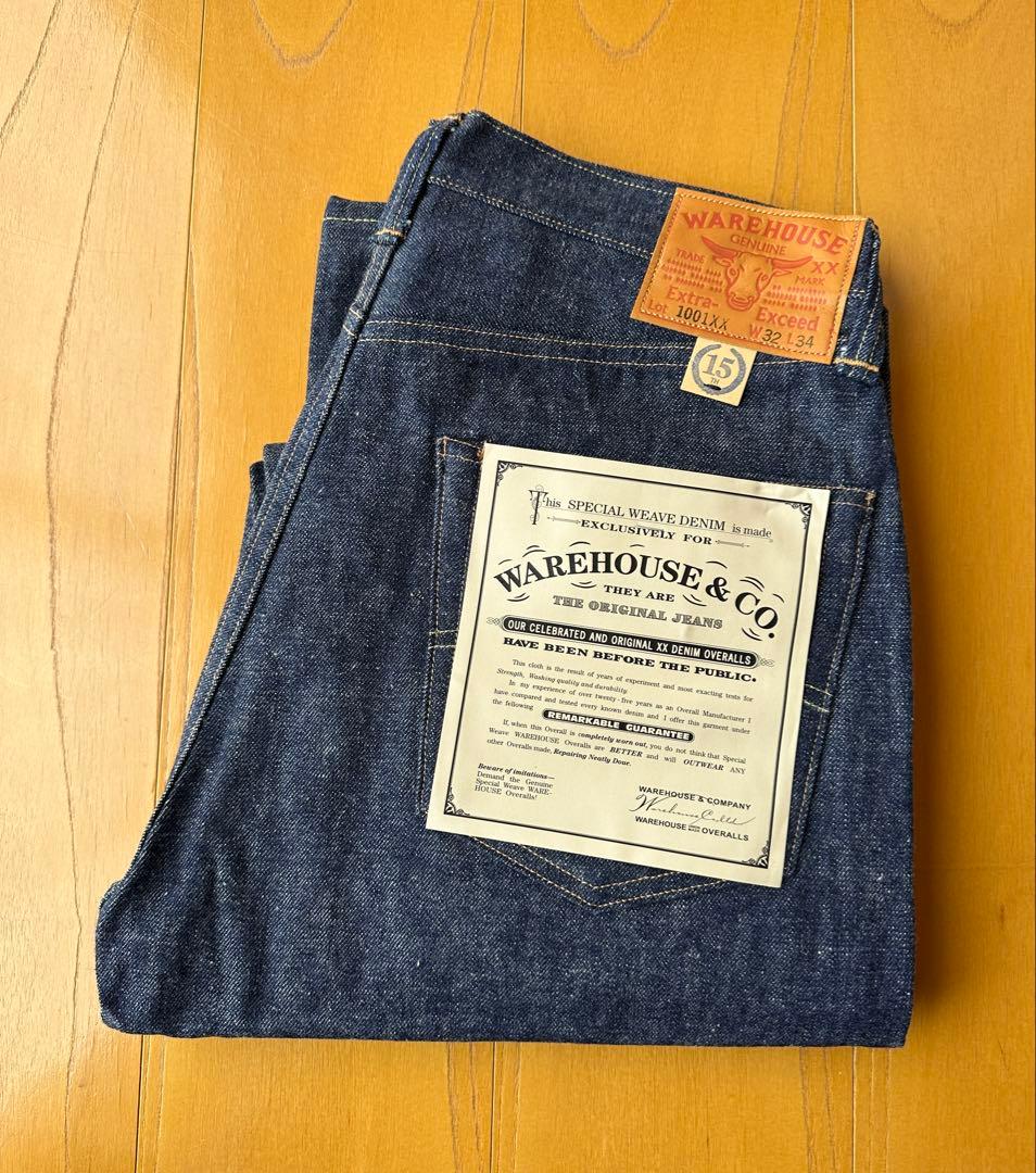 ウエアハウス 15周年記念モデル 1001XX W32 デッドストック