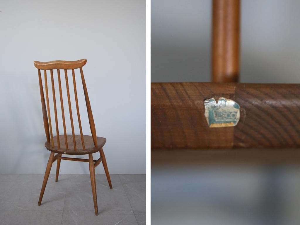 英国アンティークERCOLアーコールゴールドスミスチェア/イス(92-262-1