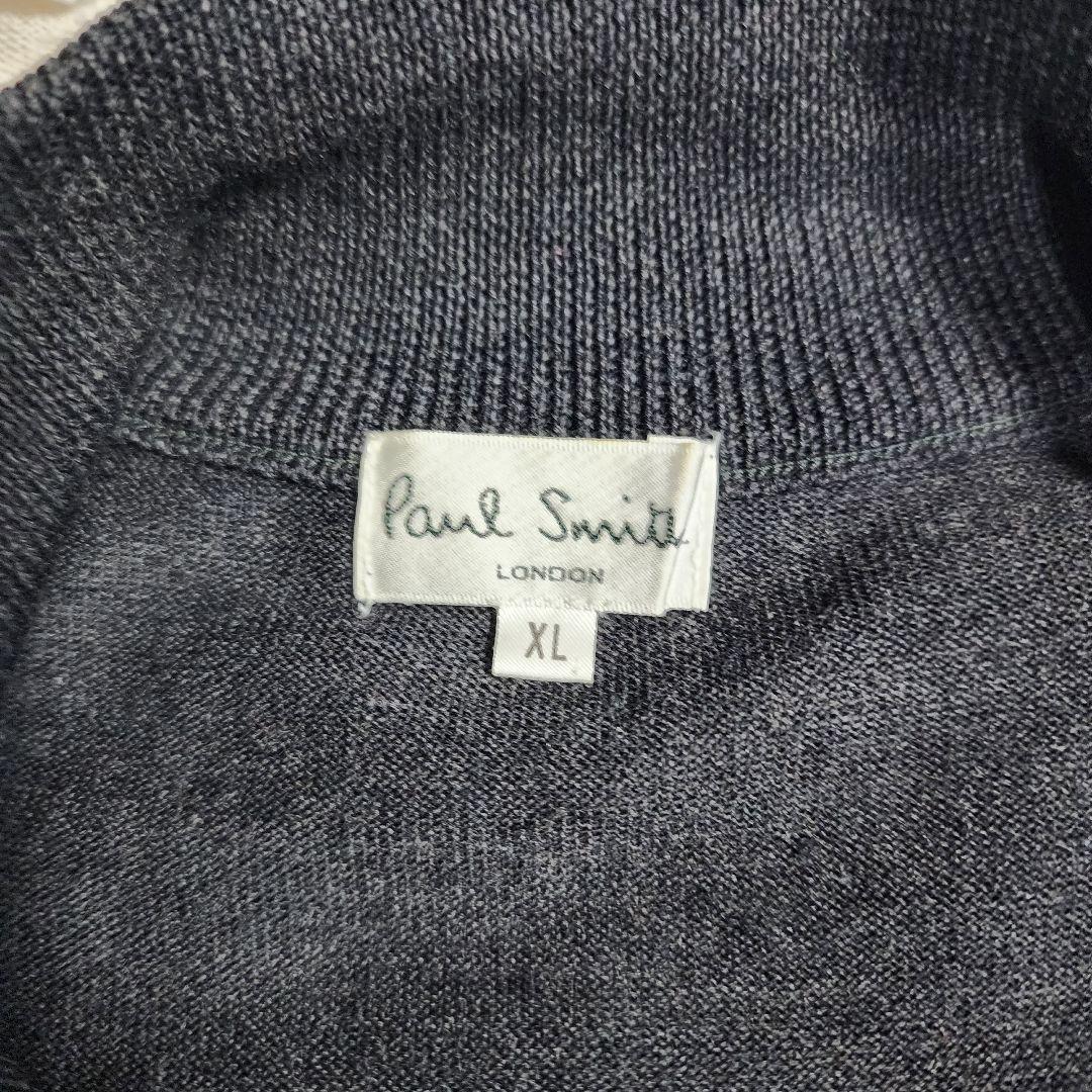 美品 ポールスミス ハイゲージ ニット ダブルジップ ドライバーズニット