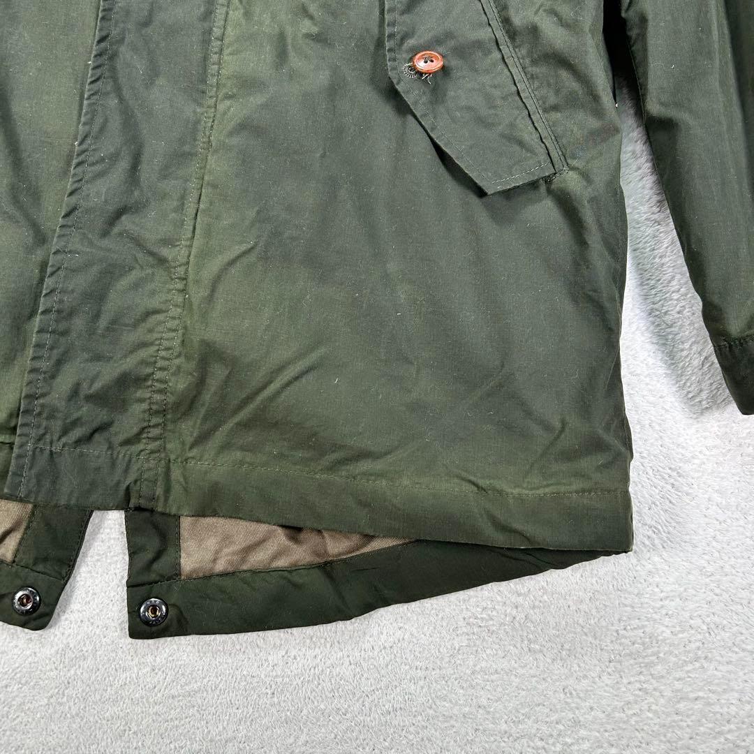 【フレッドペリー】モッズコート　カーキ　メンズS 背中ロゴワッペン　刺繍