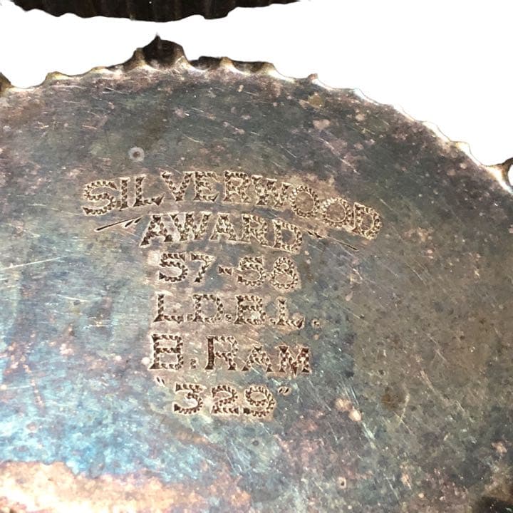 SILVERWOOD シルバー アシュトレー 灰皿 葉巻き等 プレートカルトン