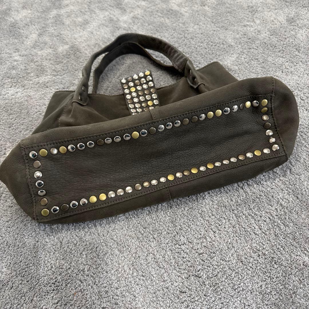 TRESトレ　00s archive y2k 平成　レザーハンドバッグ　スタッズ