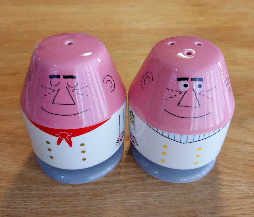 SUNTORY アンクルトリス 柳原良平 陶器製 ソルト&ペッパー入れ