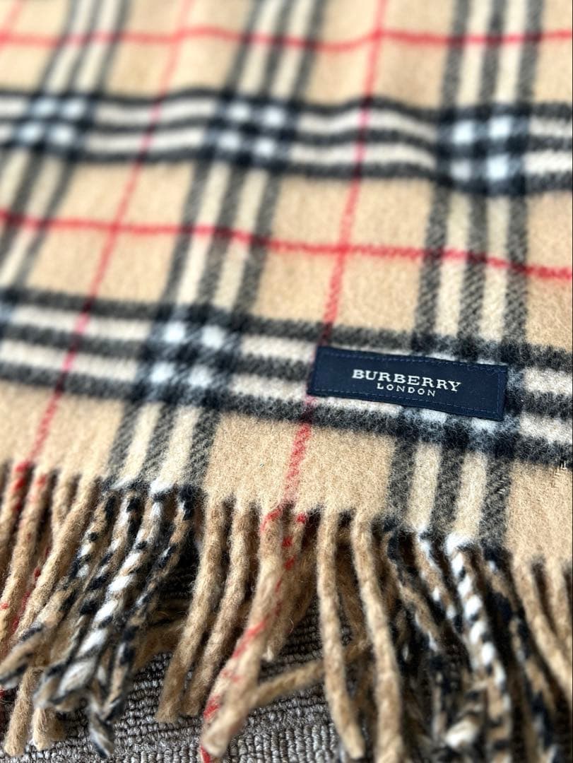nanaBURBERRY バーバリー チェック柄ウールブランケット