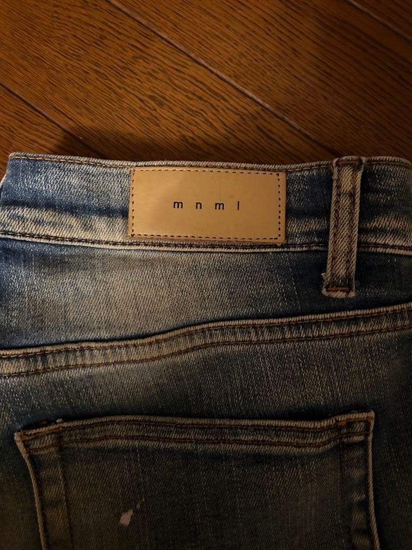 【本日限定価格】mnml ミニマル　ダメージジーンズ　デニム