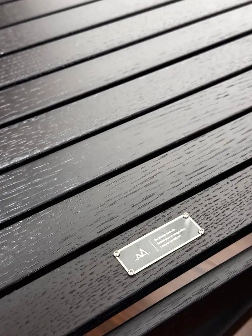 最終値下げ⭐︎ANOBA アノバ　ウッドロールテーブル BLACK EDITION