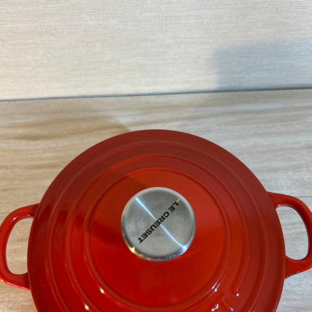 ルクルーゼ　ココットロンド　18cm チリレッド　両手鍋　鍋