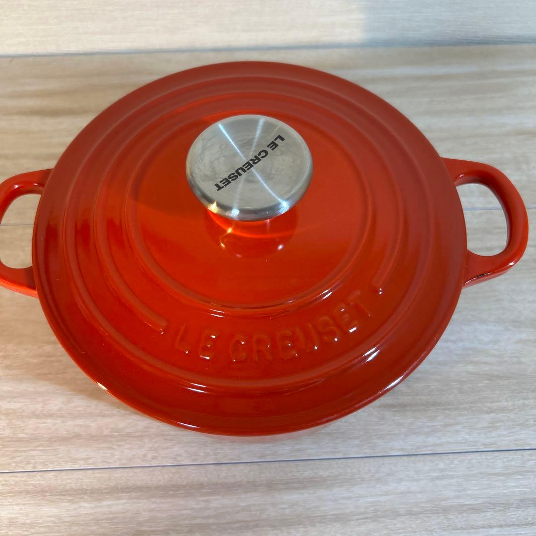 ルクルーゼ　ココットロンド　18cm チリレッド　両手鍋　鍋