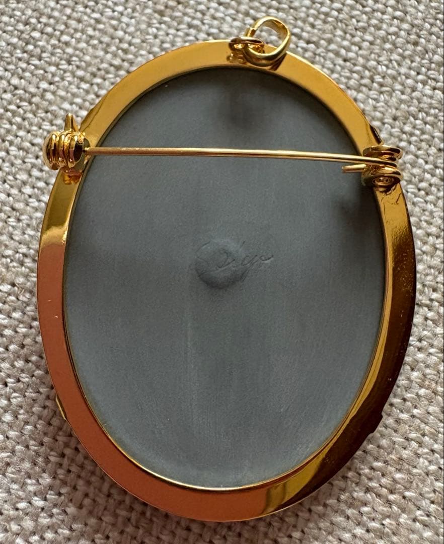 陶華　カメオ　ブローチ、ペンダントトップ