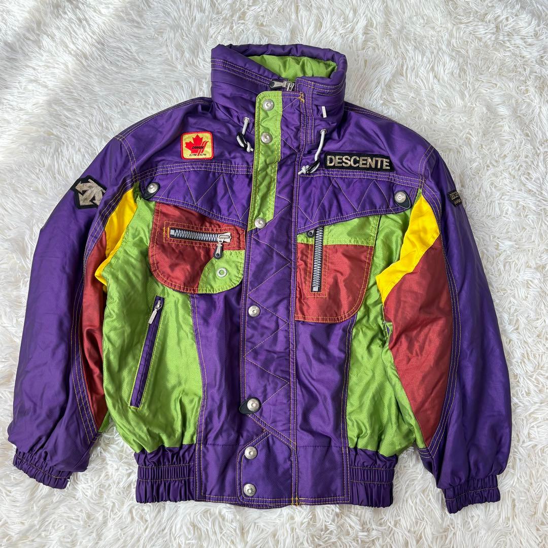 90s超希少✨デサント✨Y2Kカナダスキーチームウェアセットアップarchive