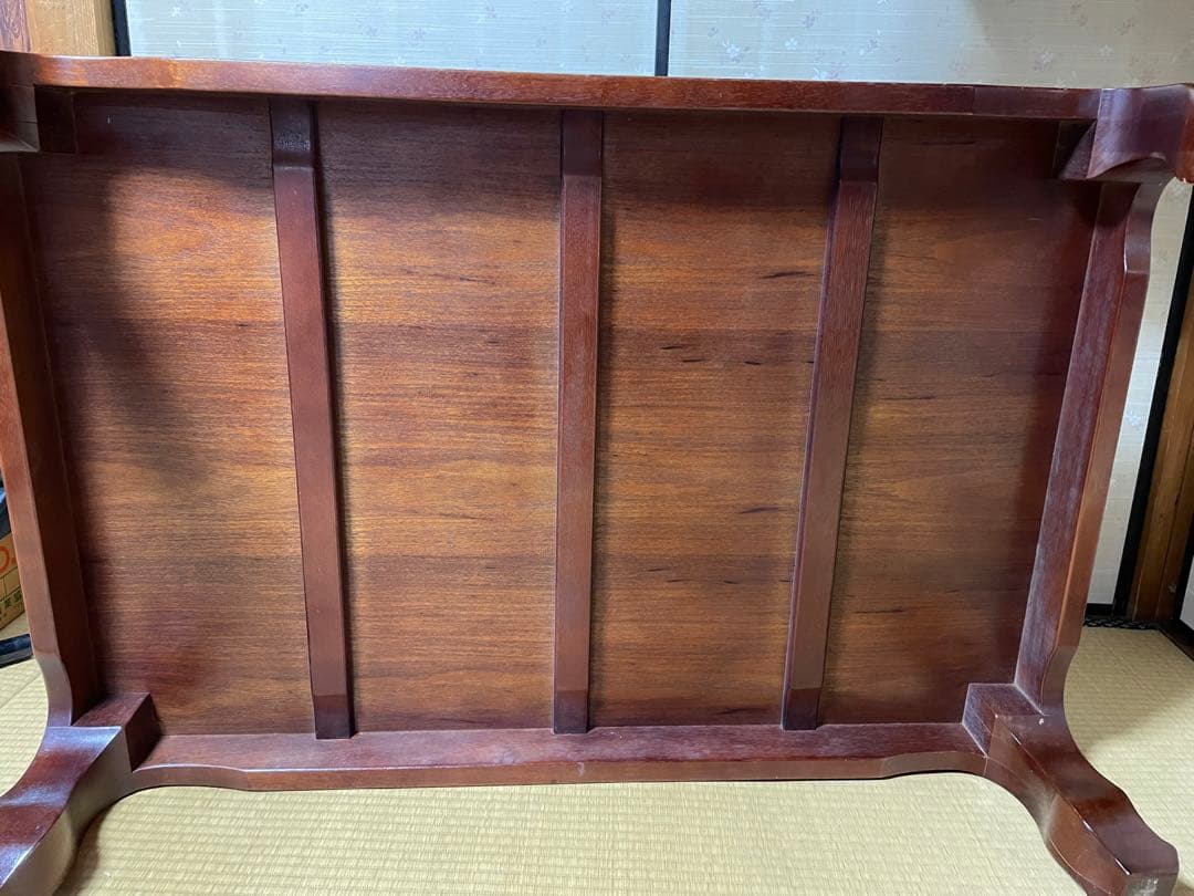 木製ダークブラウン座卓