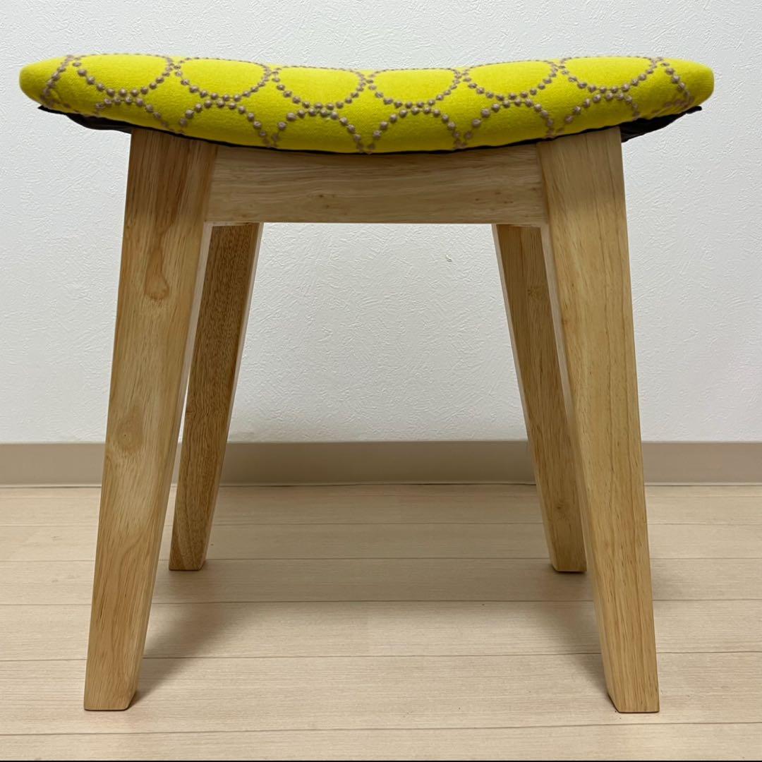 ミナペルホネン dop タンバリン 太脚 スクエア スツール 【イエロー】椅子