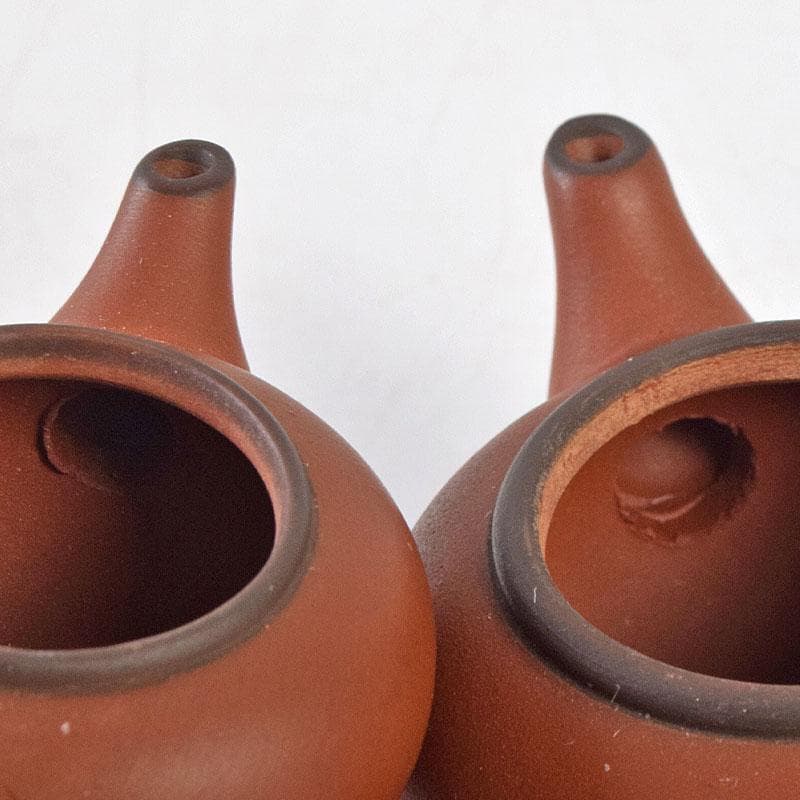 中国　荊渓恵孟臣製　 紫砂　朱泥　急須　茶壷　大中小3点まとめて　M　R9040