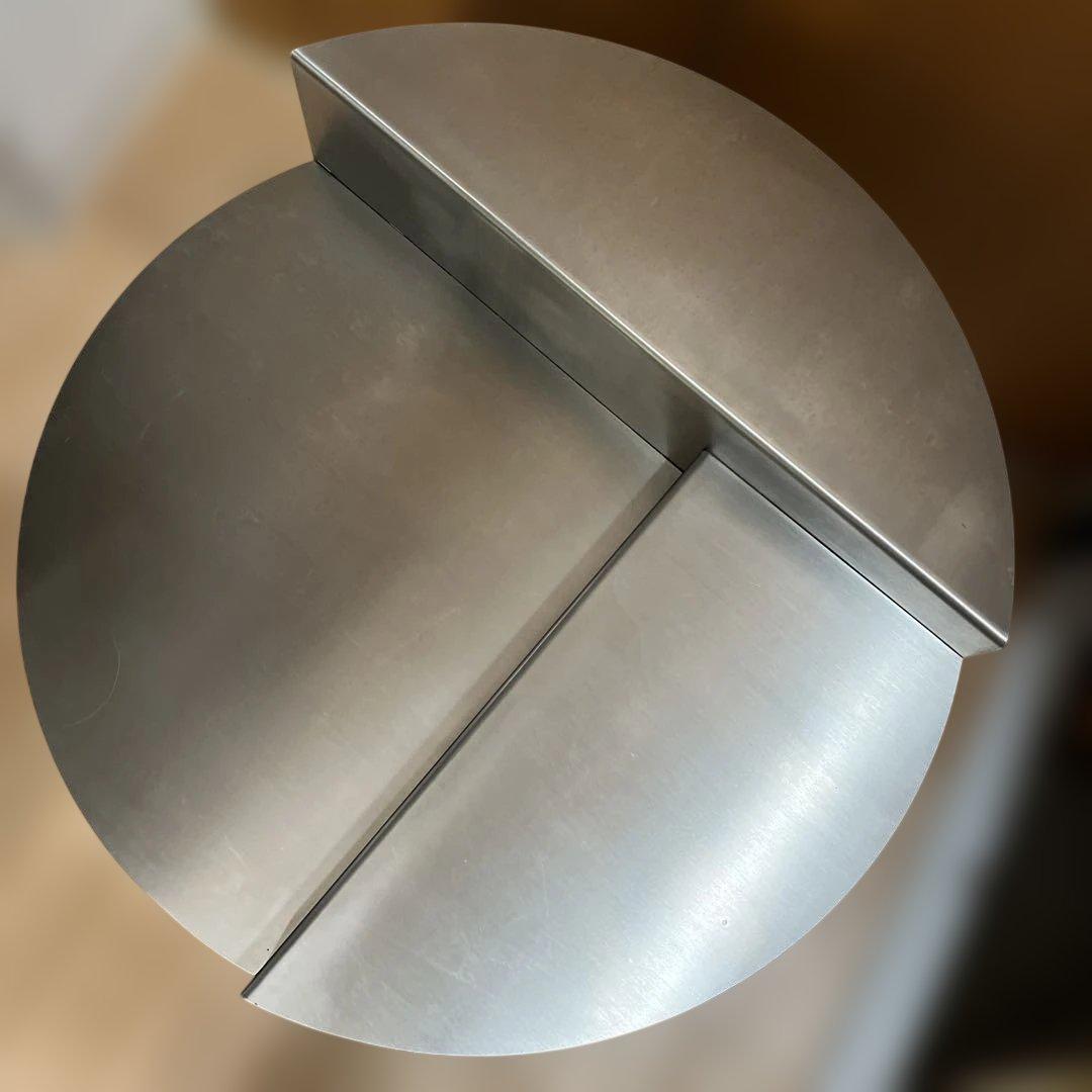 オシャレな3段階ステンレステーブル