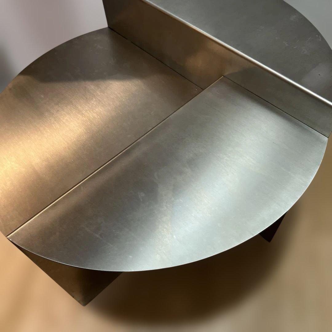 オシャレな3段階ステンレステーブル