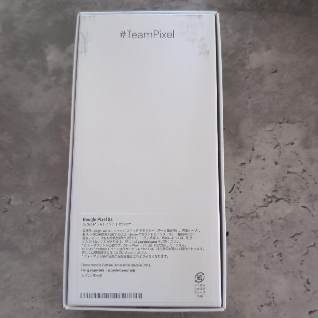 【新品未使用】 Google Pixel8a 128GB オブシディアン