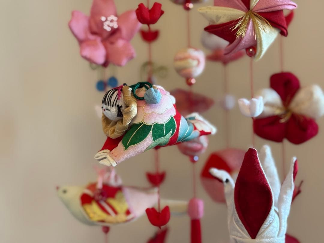 可愛いつるし雛No.176・ひな祭り・桃の節句・さげもん吊るし飾り・初節句飾り