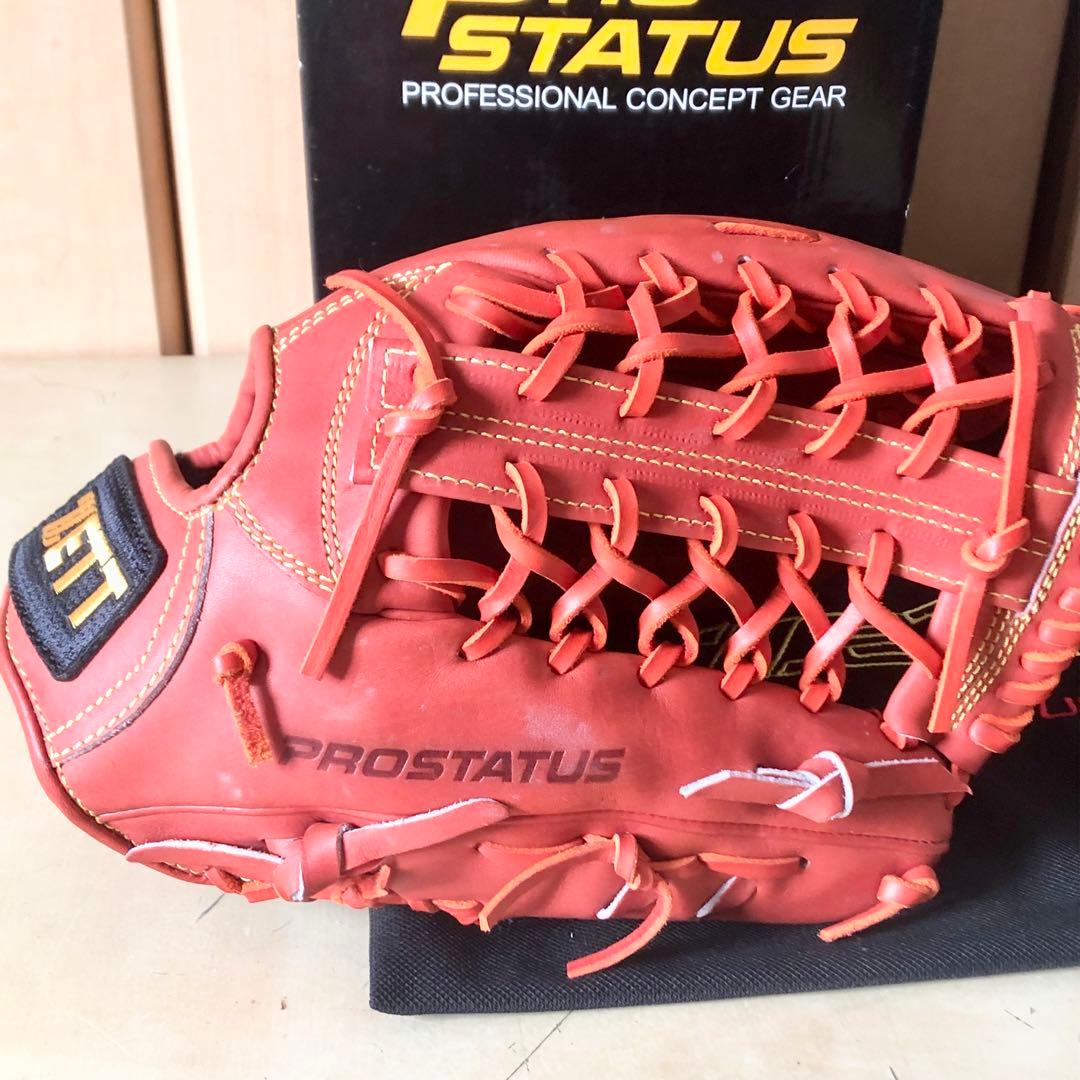 未使用 ZETT PROSTATUS 硬式 外野手用グローブ 吉村裕基サイン入り