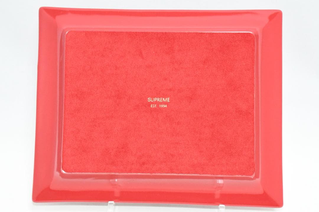 【ユン】エルメス 灰皿 SUPREME 赤 トレイ 皿 食器 Hermes