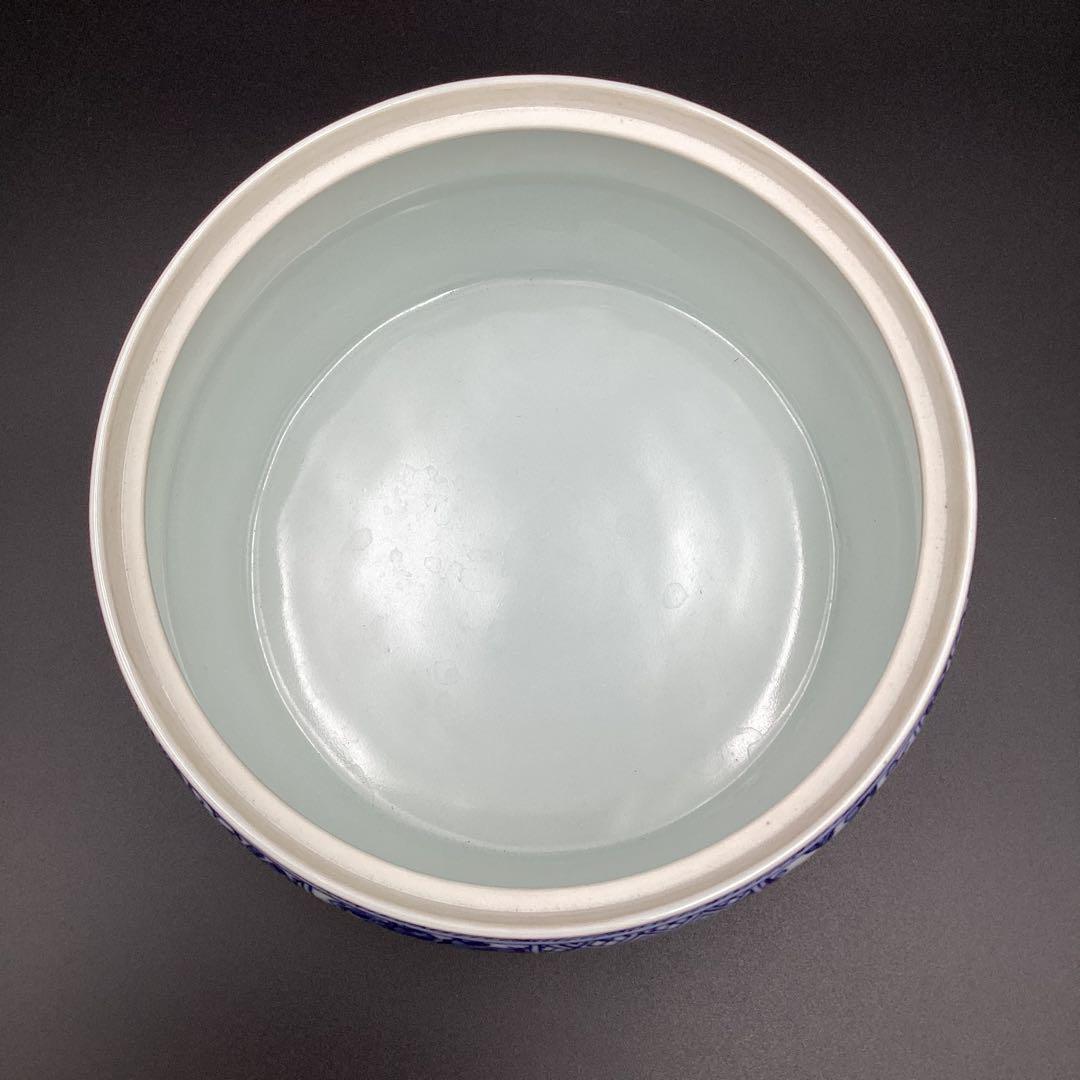 平水指　染付　祥瑞　西村徳泉作　新品　桐箱入