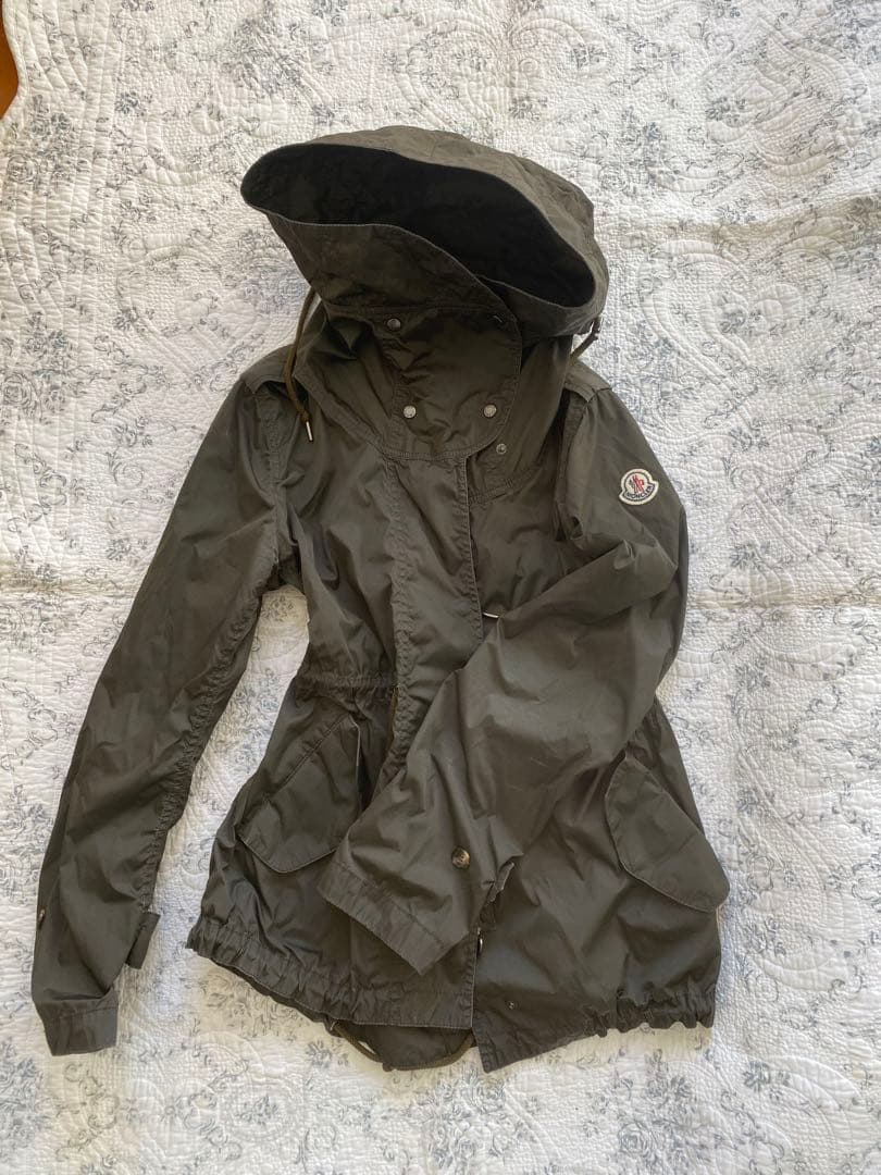 モンクレール MONCLER ナイロンジャケット 0 カーキ やや難あり