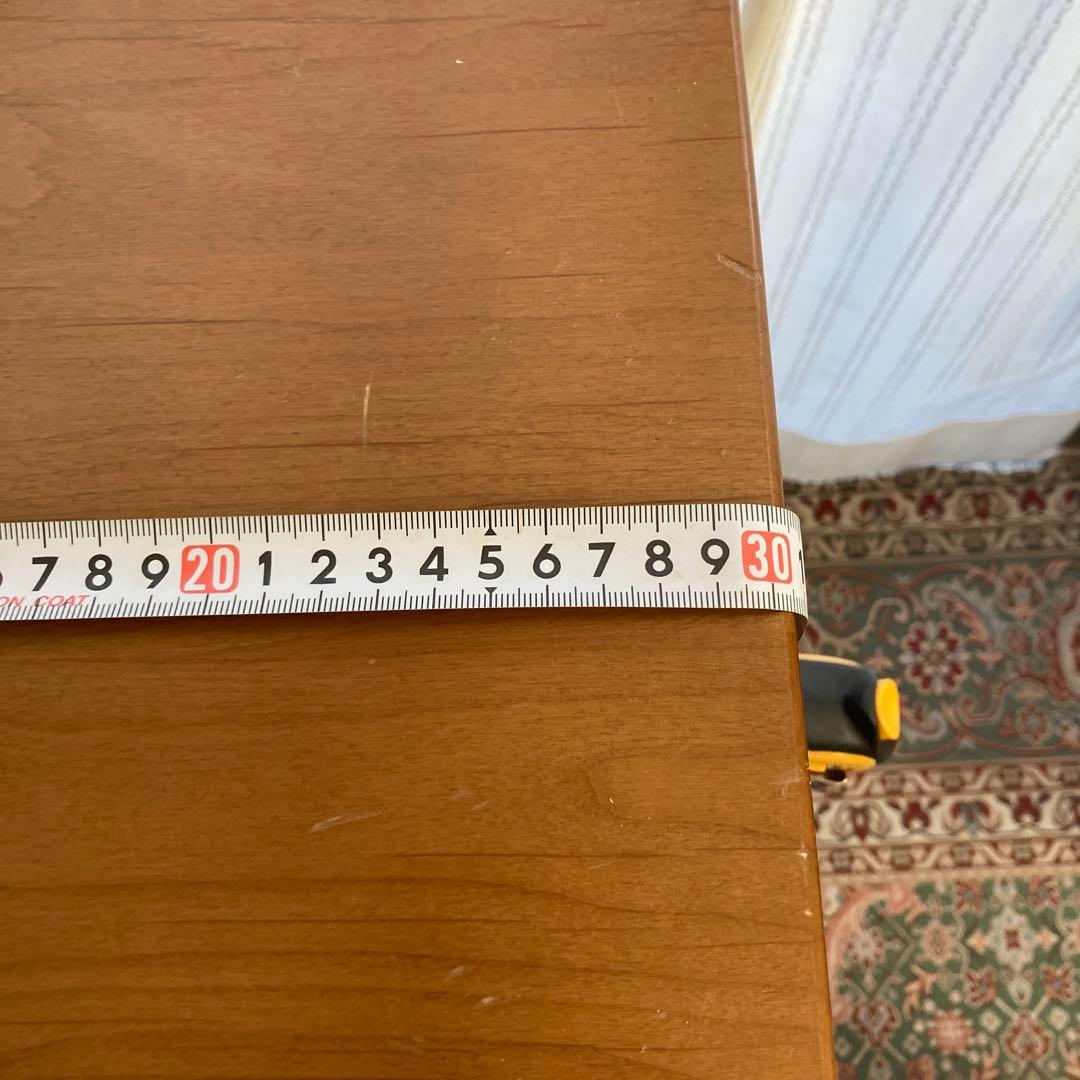 5段引き出し　電話台　チェスト　猫　木製　足跡