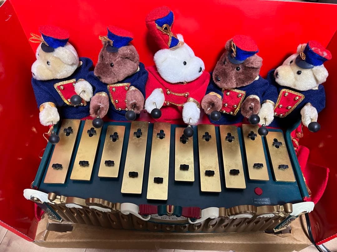 バンドスタンドベアーズ　ミュージカル トイチェスト クリスマス オルゴール