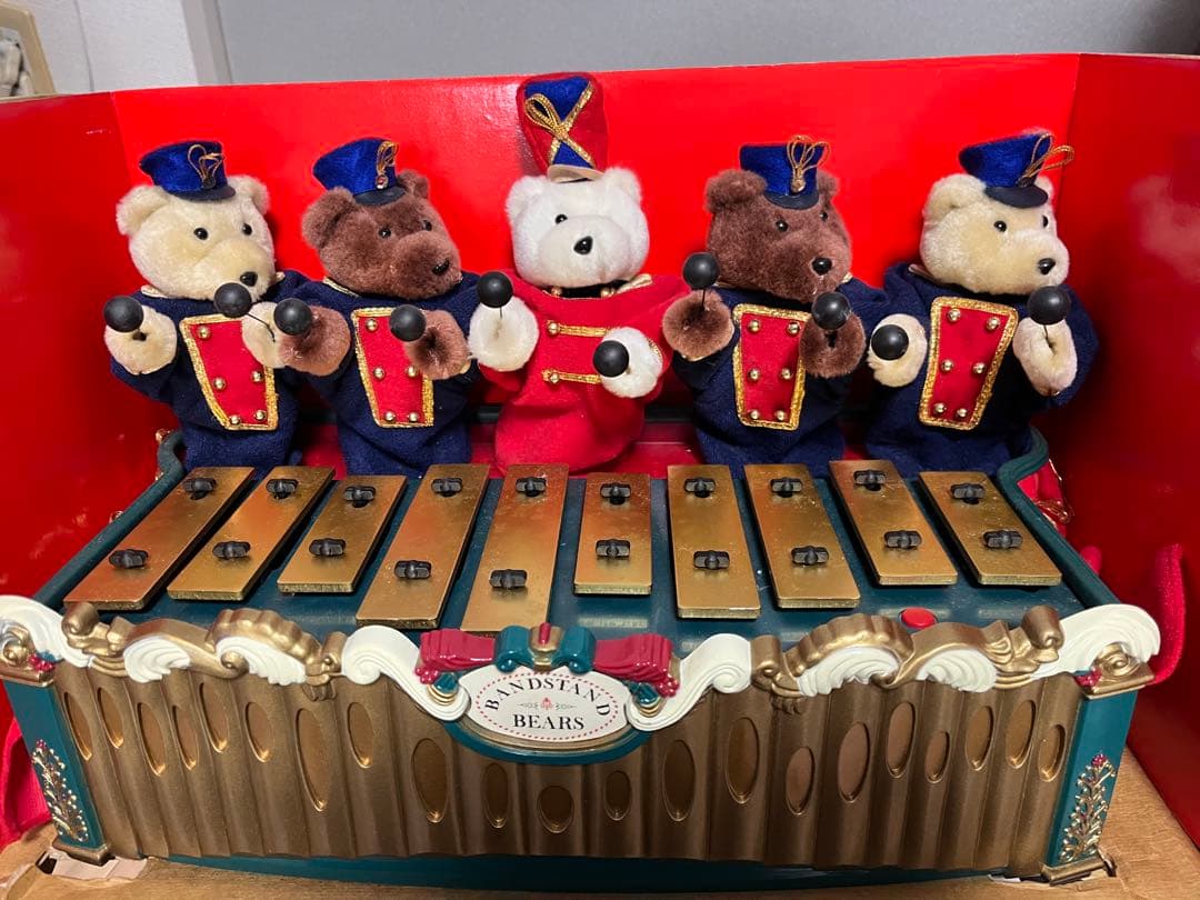 バンドスタンドベアーズ　ミュージカル トイチェスト クリスマス オルゴール