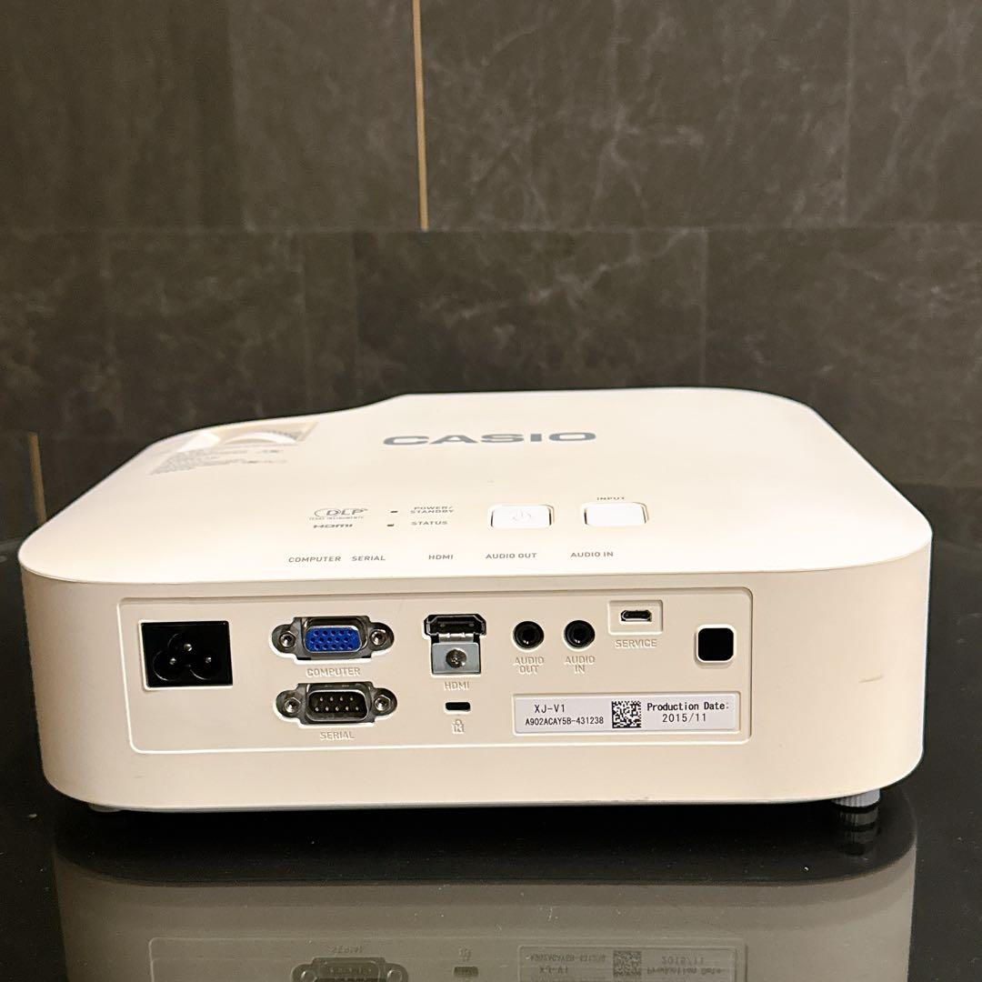 【美品・使用95時間】CASIO XJ-V1 DLPプロジェクター 水銀ゼロ