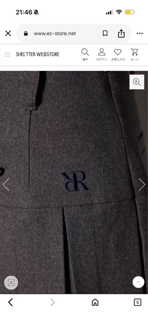 ★新品未使用★RIENDA GOLF コルセットプリーツスカート