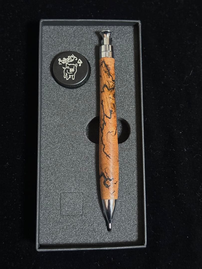 こぶた工房 シャープペンシル フラクタルバーニングウッド ケヤキ0.5mm