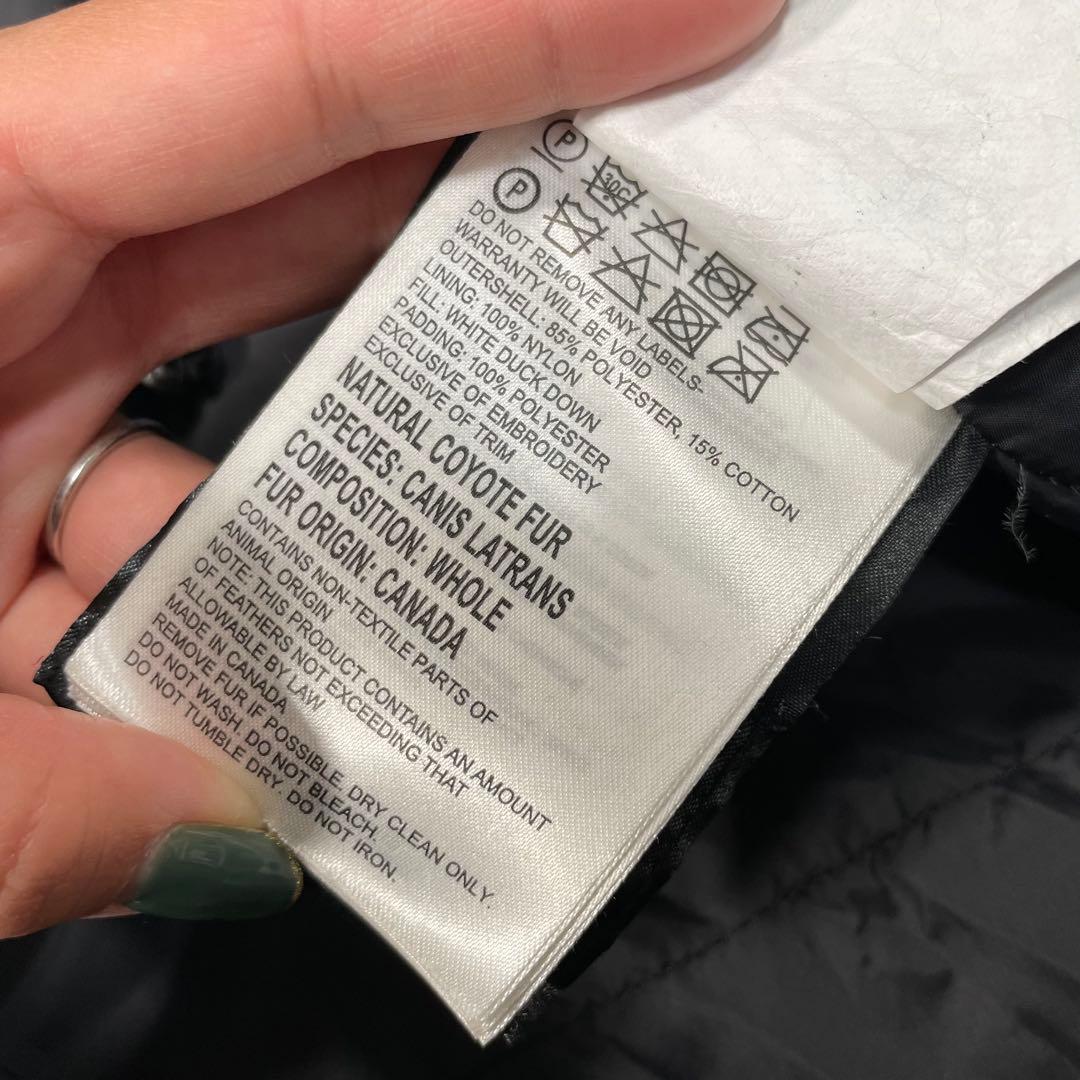 カナダグース　ダウンジャケット　ブラック　S 2300JM