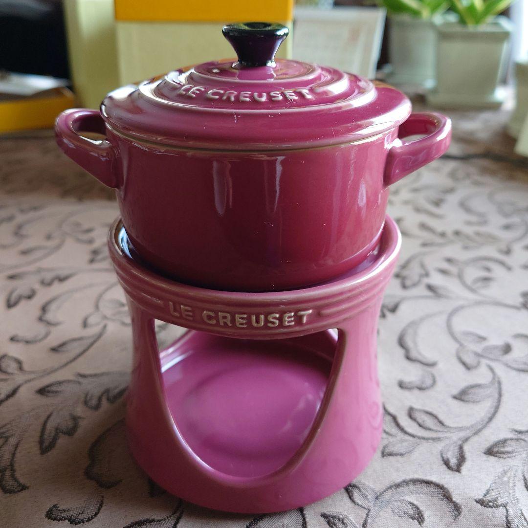LE CREUSET ル・クルーゼ ミニココット フォンデュセット〈未使用〉②