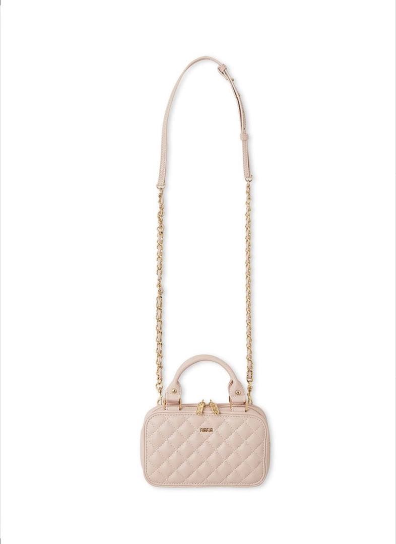 FURFUR キルティングフォンホルダー ピンク