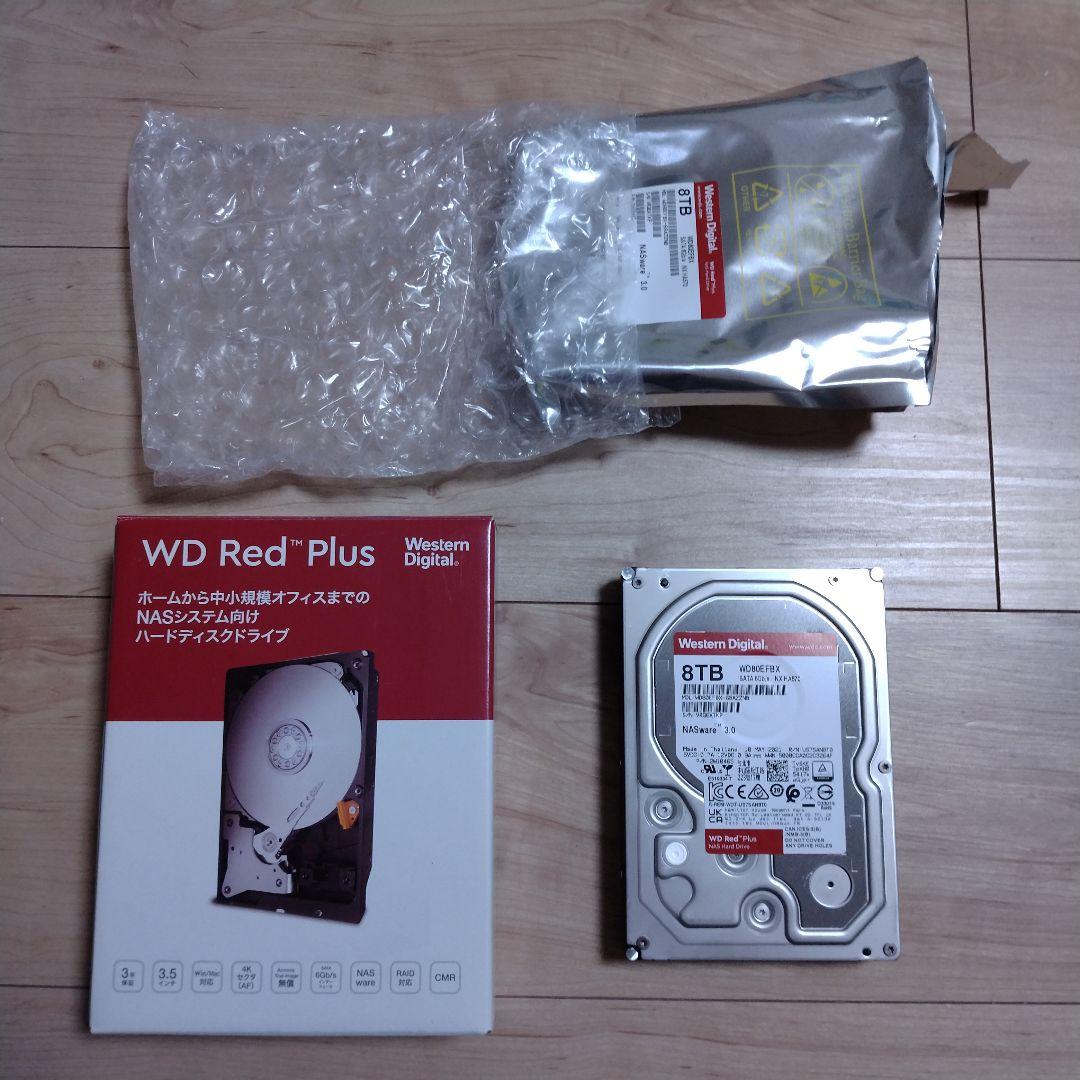 【箱有り】WD Red Plus 8TB HDD　3台【動作確認済】