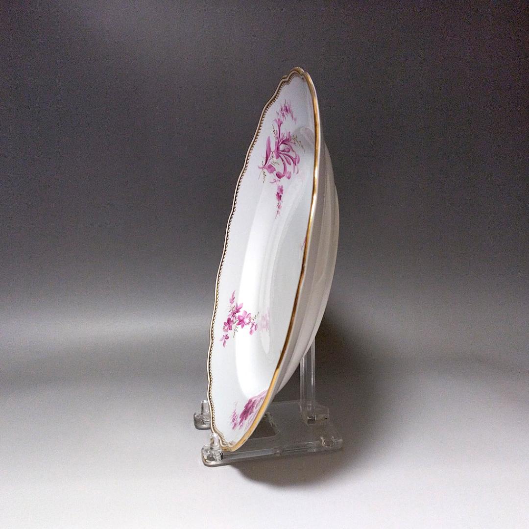 マイセン Meissen 1880年頃 金彩カマユピンク ディナープレート B