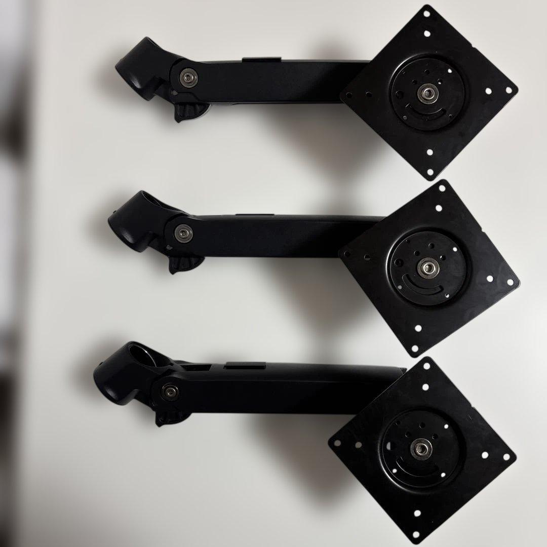 エルゴトロンLX デュアルモニターアーム ロングポール ＋純正追加アーム1本