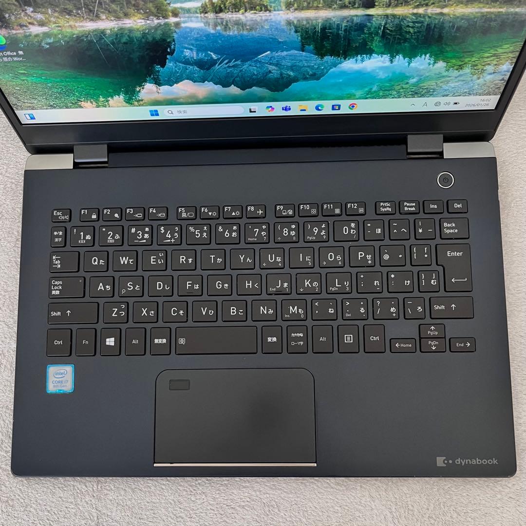 office2024 東芝/i7第8世代/メモリ8GB/SSD256GB