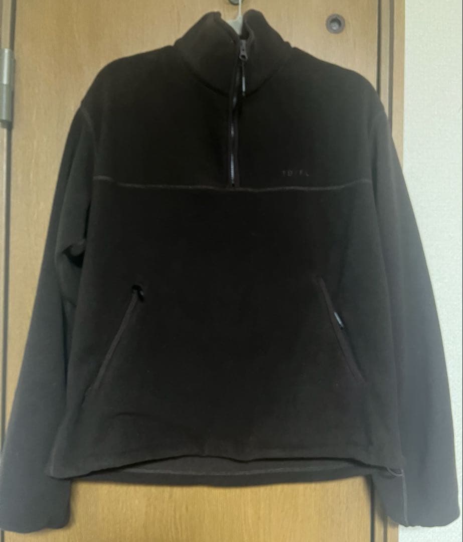 todayful Halfzip Fleece Pullover ダークブラウン