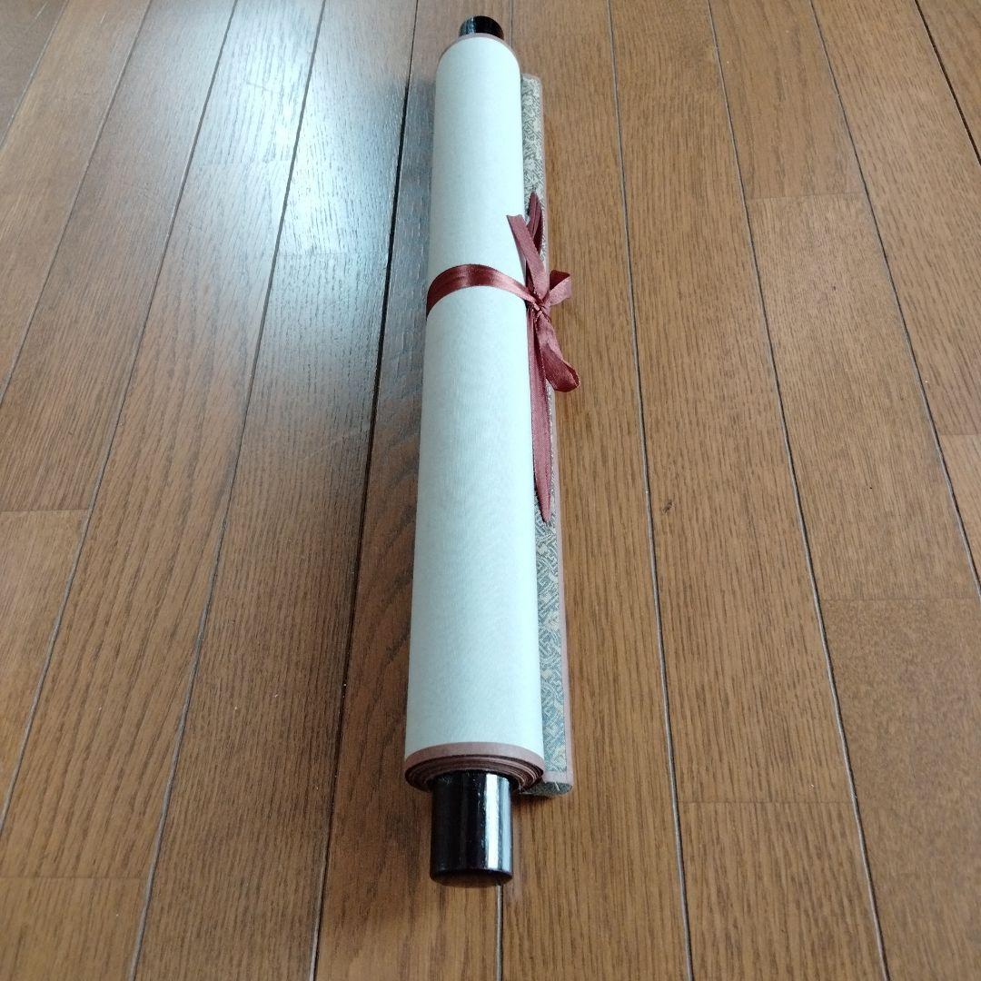 中国骨董水墨画名作【故宮博物院国宝唐寅山水名作刺繍複製、最高級錦緞真絲掛軸】新品