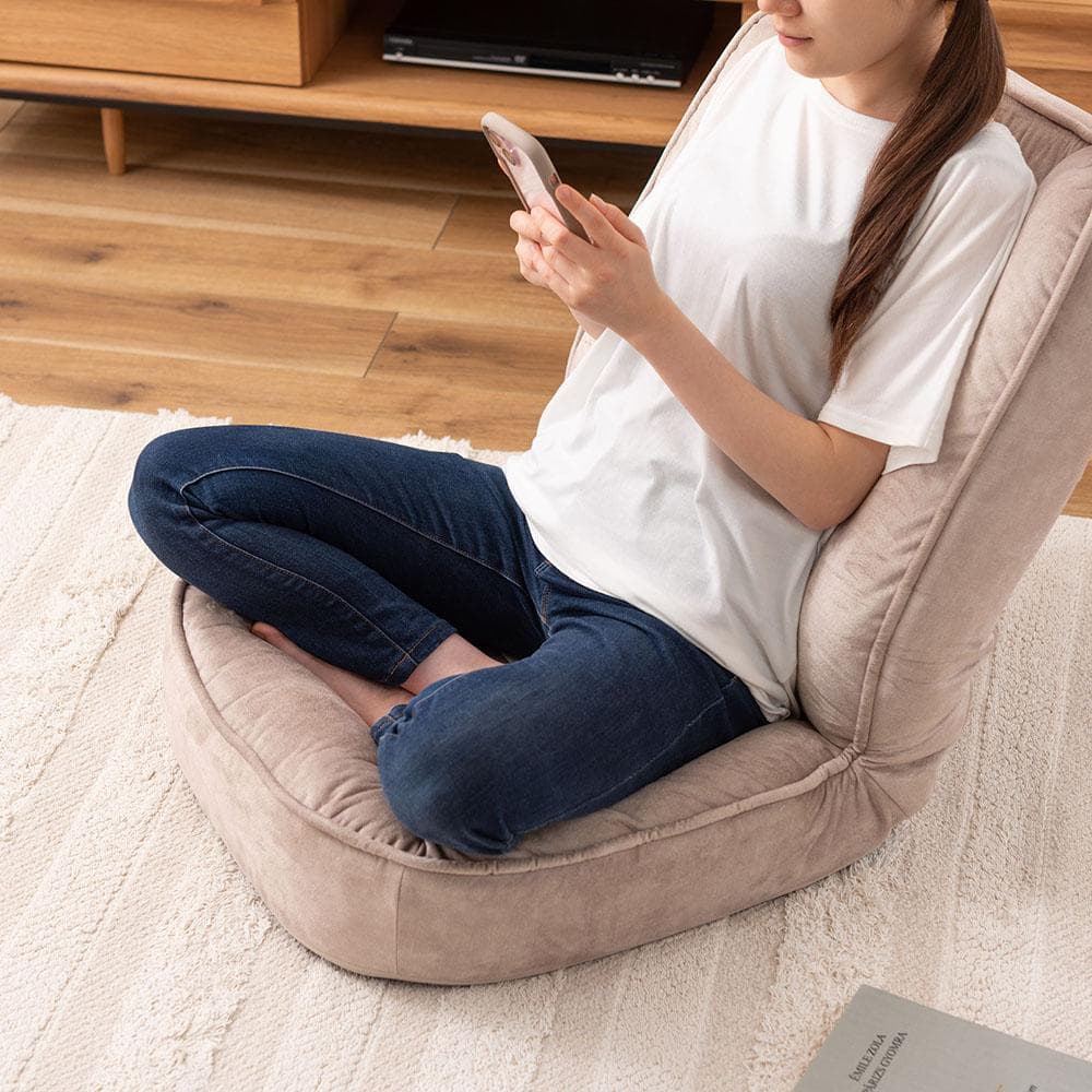 新品 送料込み フロアチェア 防水 リクライニング ソファ ベージュ