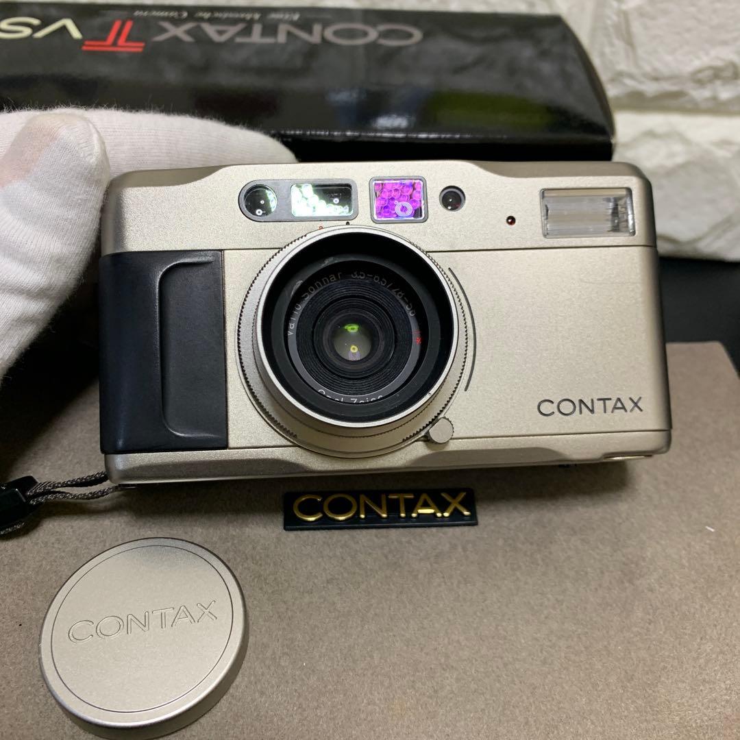 コンタックスCONTAX TVSフィルムカメラ通電確認済　 現状品　動作未確認