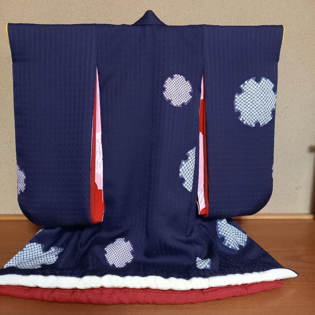 市松人形　15号 着物 比翼付き　襦袢　作り帯　帯揚げ帯締め　正絹