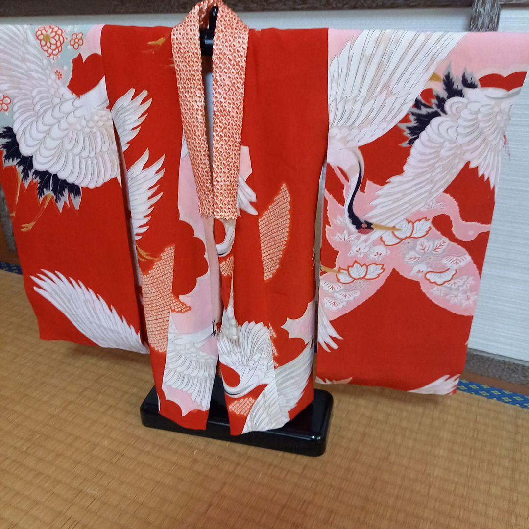 市松人形　15号 着物 比翼付き　襦袢　作り帯　帯揚げ帯締め　正絹