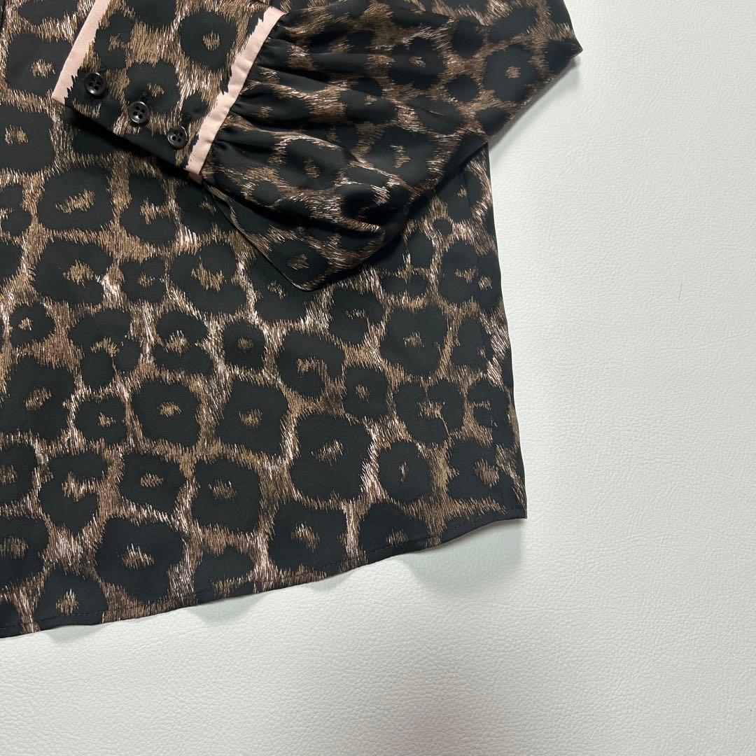 定価7.5万✨2024年モデル レリアン レオパード ボウタイ ブラウス 近年