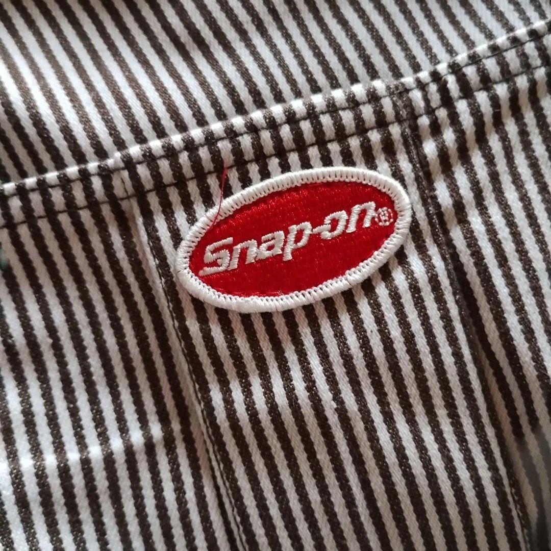 Snap-on 2WAYストライプ オーバーオール XL半袖長袖