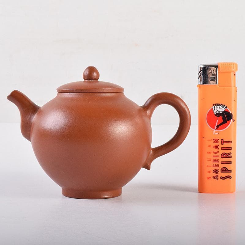 中国　孟臣製　紫砂　朱泥　急須　茶壷　時代箱付　D　R7592