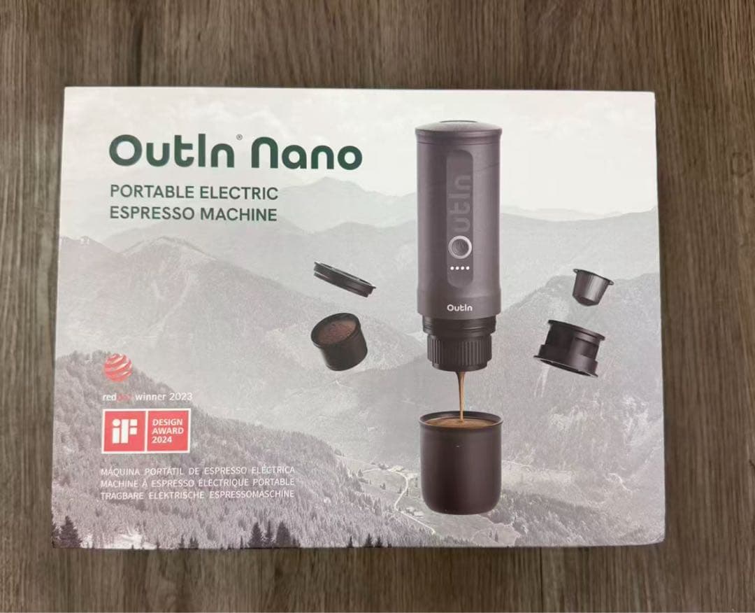 OutIn Nano ポータブルエスプレッソマシン アウトドア コーヒー キャン