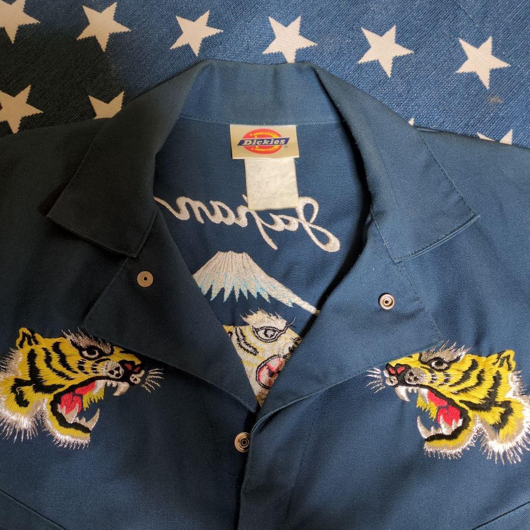 希少、DICKIES 限定トウキョウディッキーズ虎の刺繍ツナギ古着☆